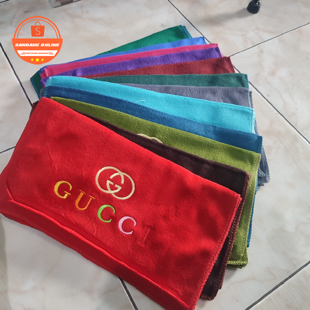 handuk kecil leher gucci untuk olahraga dll ukuran 35x75 handuk salon