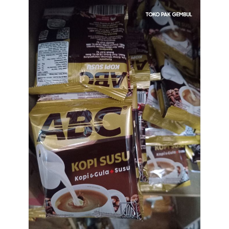 

ABC Kopi & Gula Susu 1 renteng isi 10