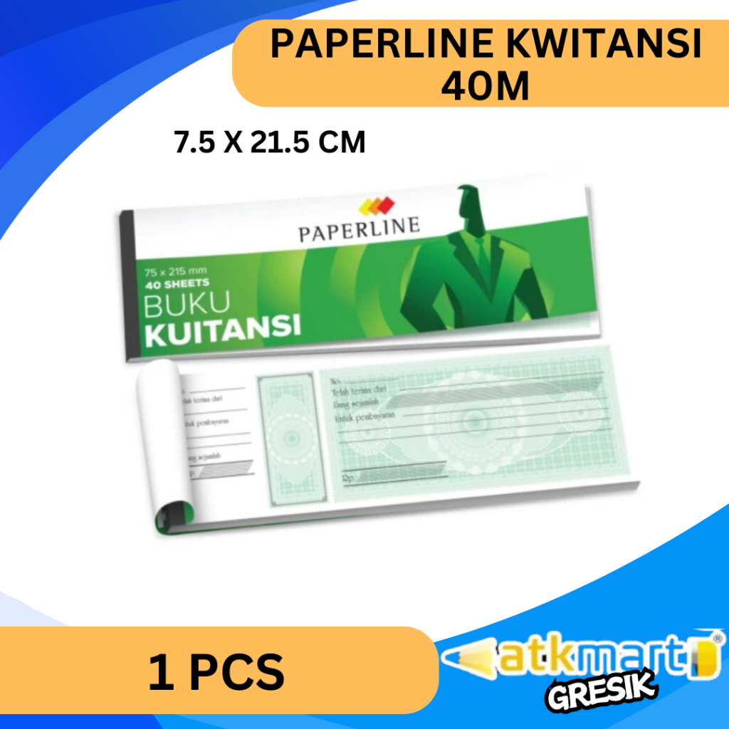 

PAPERLINE KWITANSI 40M 7.5 X 21.5 CM / KUITANSI KECIL