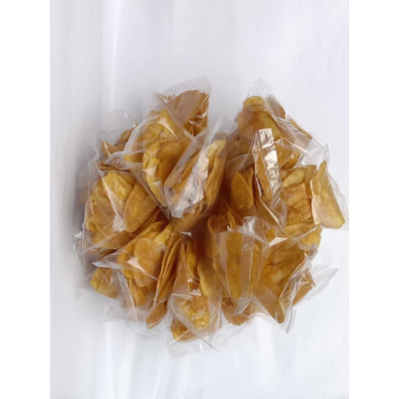 

kripik pisang manis gurih (kemasan rentengan) isi 25