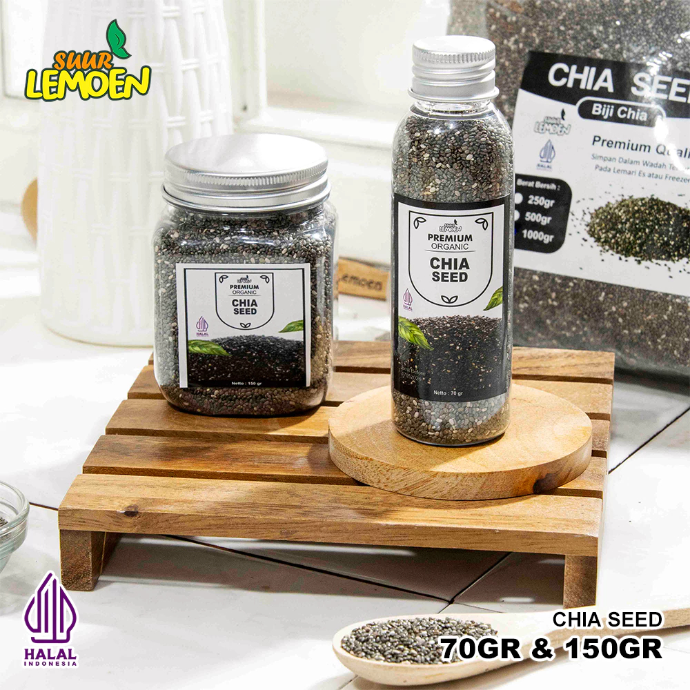 

Biji Chia Seed Organik 150 gram / Black Chia Seed Premium Untuk Diet - Apel Lemon ID