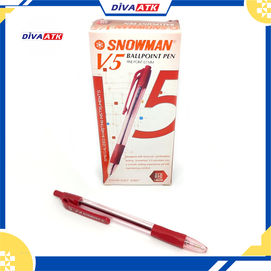 

BOLPEN SNOWMAN V-5 MERAH