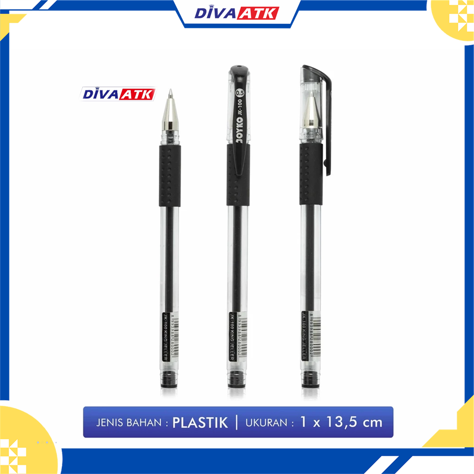 

BOLPEN GEL JOYKO JK-100 0.5 HITAM