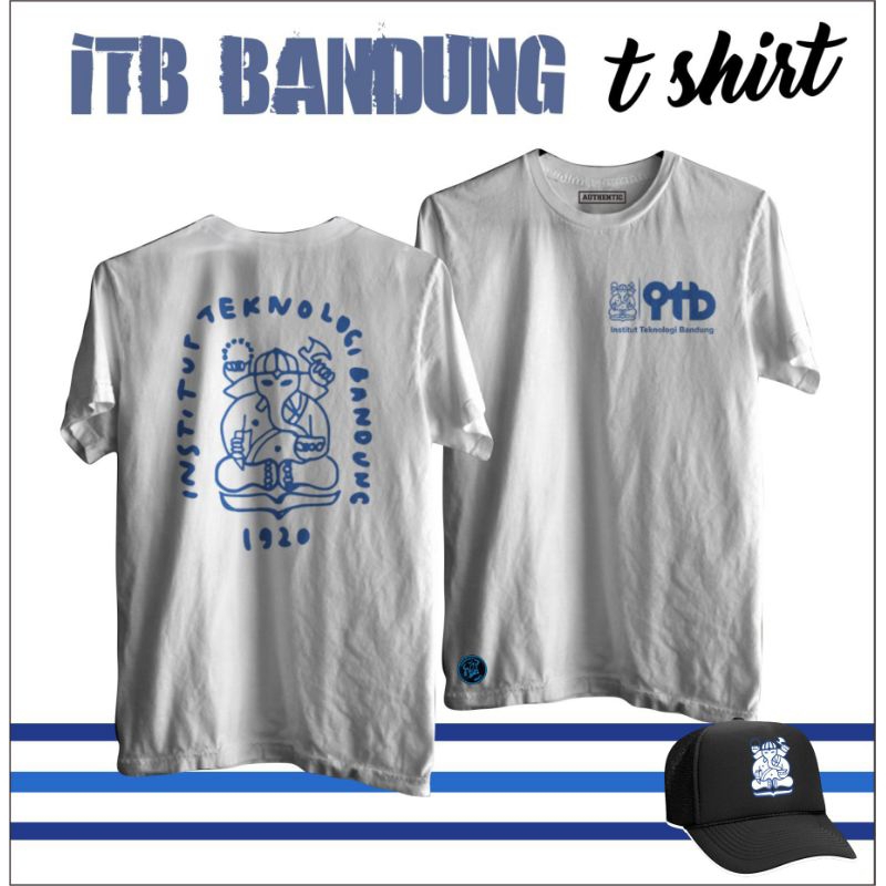 Kaos ITB Bandung GRATIS TOPI institut teknologi bandung Premium Combed