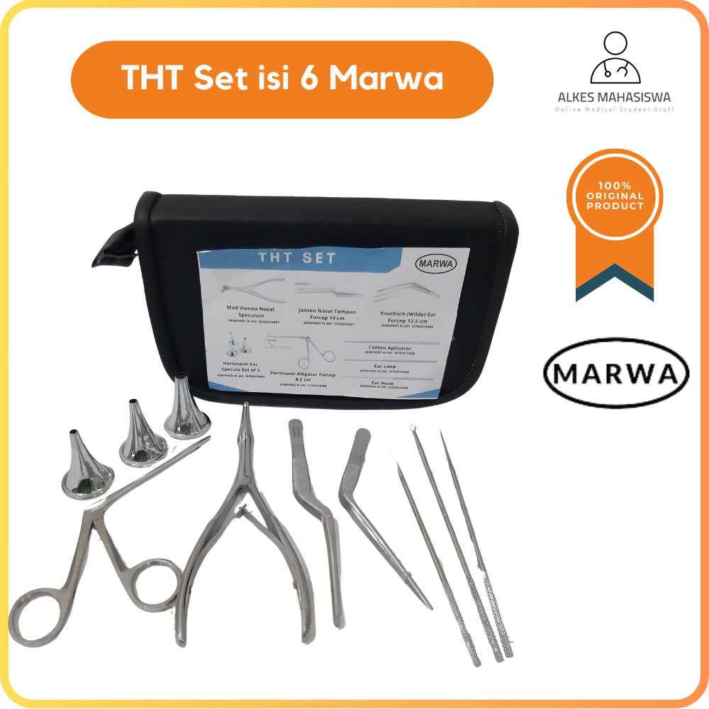 THT Set isi 6 Marwa / Peralatan Telinga, HIdung dan Tenggorokan