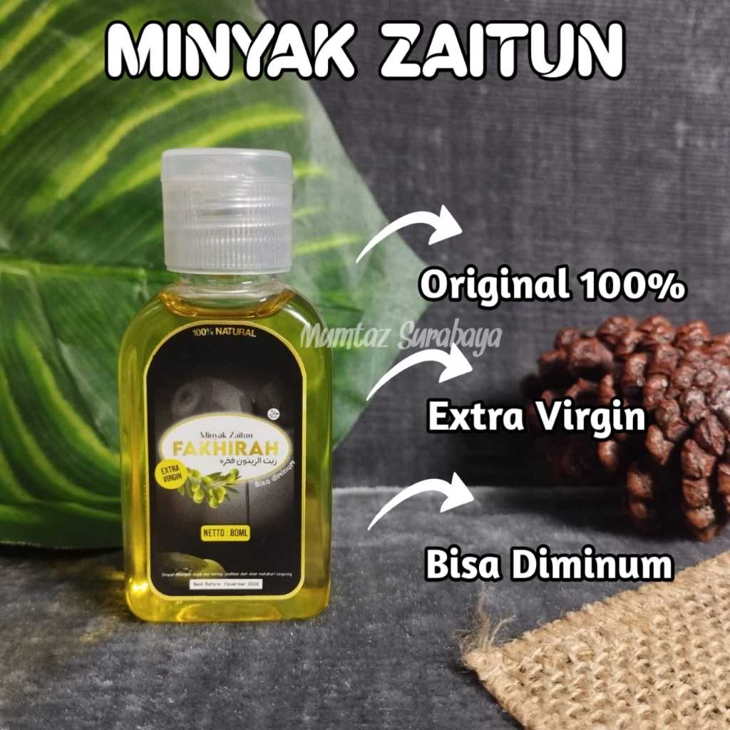 

Minyak Zaitun Olive Oil Extra Virgin Fakhirah 30ML Mirip Le Riche Bisa Diminum