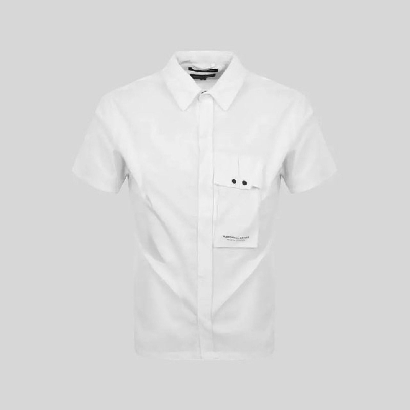 Marshall Artist Gabardine Short Sleeve Shirt In White