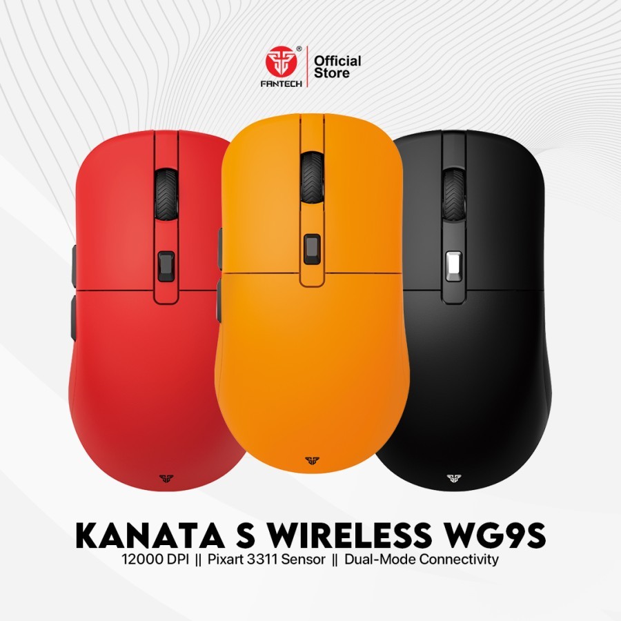 Fantech KANATA WG9s WIRELESS Mouse Gaming Wireless RGB Macro 12000 DPI