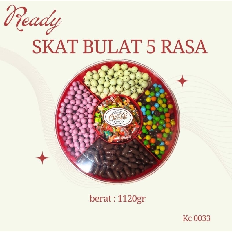 

skat bulat 5 rasa berat 1120gr