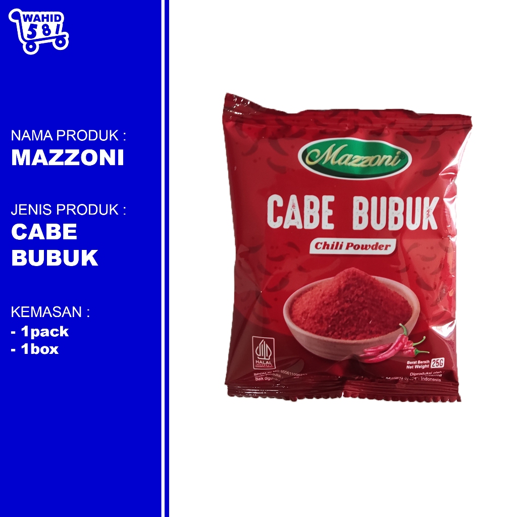 

Mazzoni Cabe Bubuk / Bubuk Cabe 25g