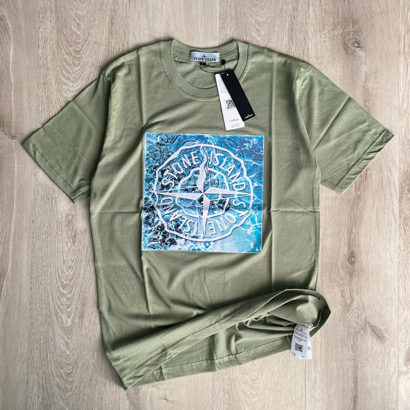 Baju Stone Island Kasual Pria Kaos Pulau Batu Baju Holigan