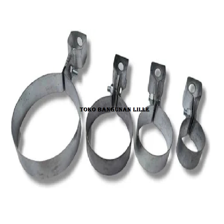 Klem Gantung Polos 6 inch Hanger Clamp Pipa Paralon 6 inch Pengencang Pengikat Kleman Bulat Pipa