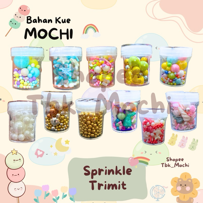 

Sprinkle Trimit 10gr / Spikel Sugar Sprinkle Viral 10gr / Sprinkle Hiasan Kue Ulang Tahun 10gr