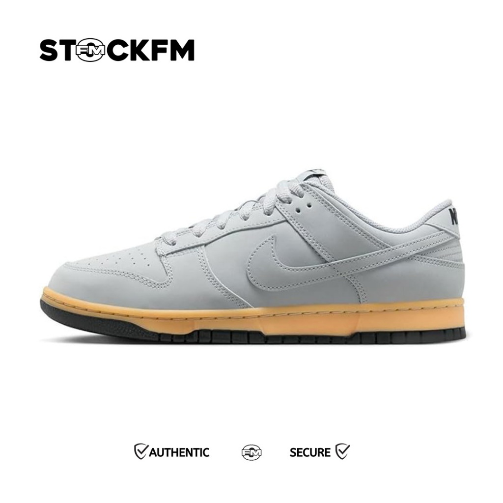 Nike Dunk Low Wolf Grey Gum Yellow Black Original