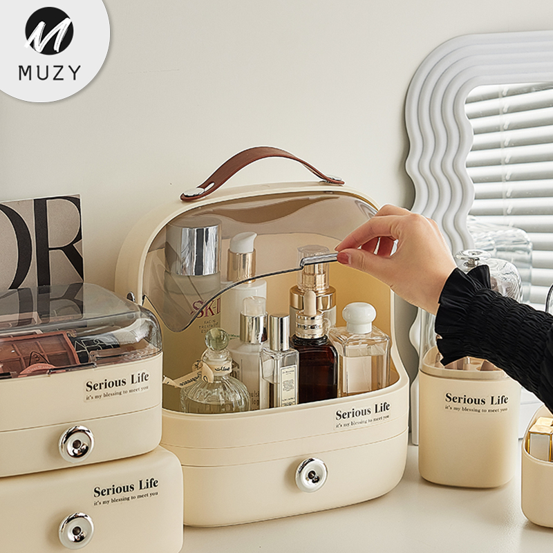 Muzy Rak Kosmetik Rak Makeup AcrylicRak Organizer Kosmetik Rak Penyimpanan Kosmetik HSB837
