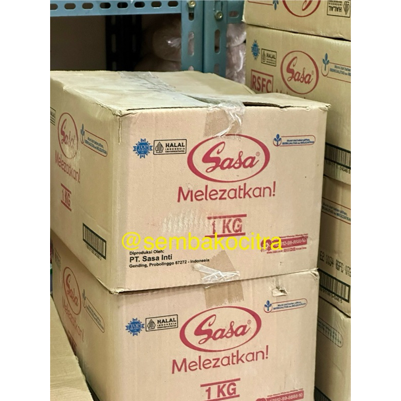 

Sasa 1kg x 12 bungkus dus / Micin Sasa 1kg / Sasa Penyedap Rasa 1kg 12 bungkus karton