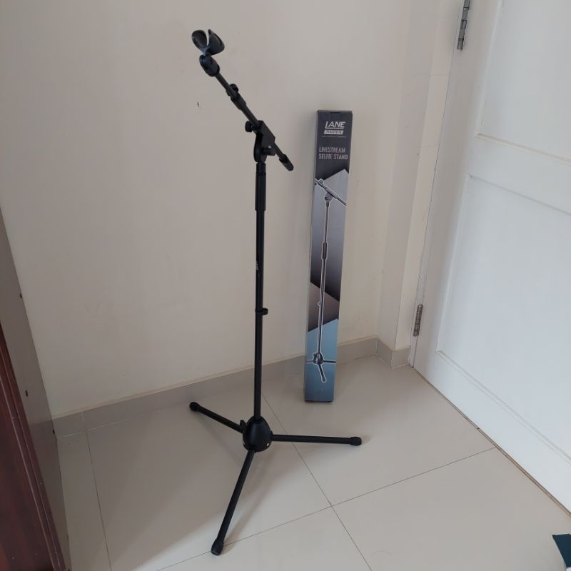 stand mic panjang full besi lane master LM 541 original stand microphone