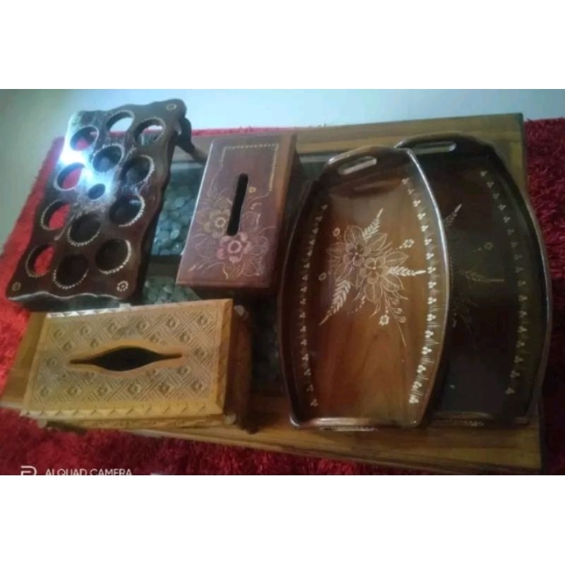 Nampan Kayu Jati Asli