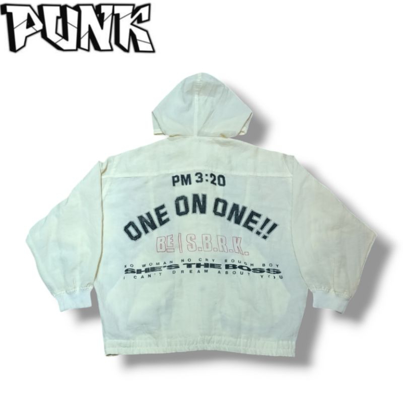 Punk Windbreaker Zipper Up Jacket