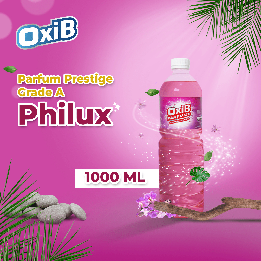 OXIB Parfum laundry PHILUX pewangi pakaian premium Packing Plastik & Dus