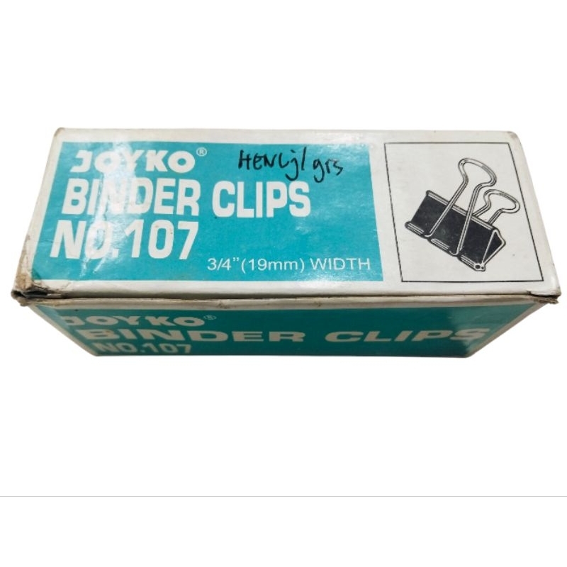 

Joyko Binder clips no 107 19mm 12box