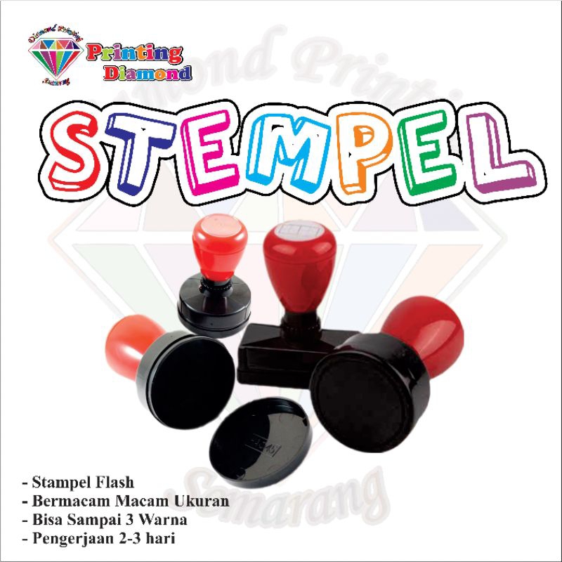 

3 WARNA STEMPEL KOTAK BISA REQUEST