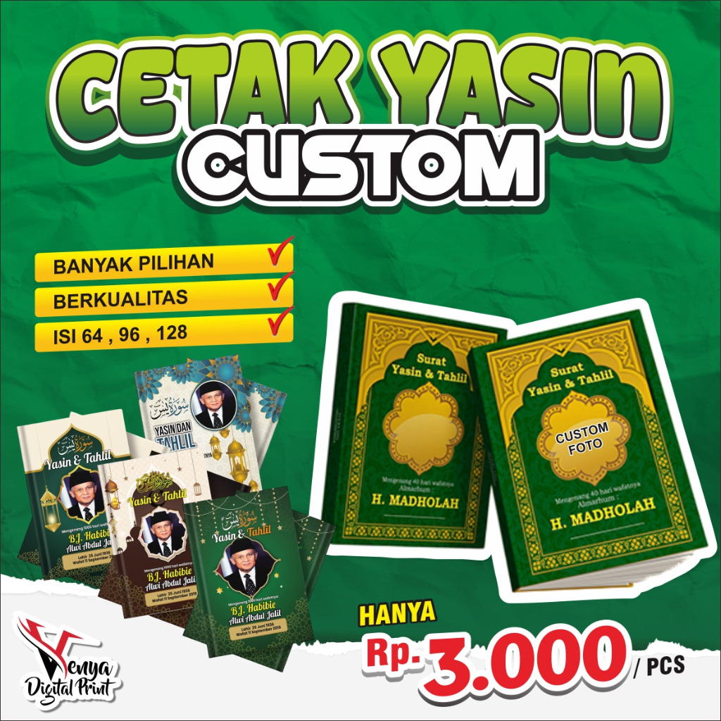 

BUKU YASIN, TEBAL, BUKU YASIN MURAH