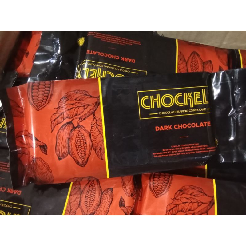 

Cokelat Compound Chockely Dark Chocolate Coklat Hitam Premium 250gram