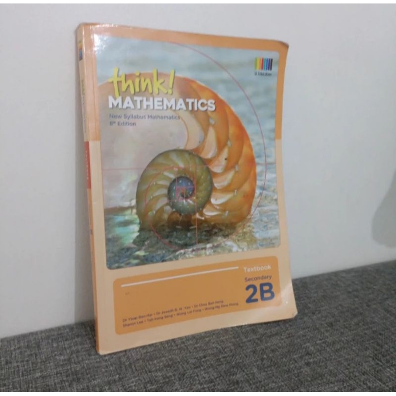 

Original* Think! Mathematics textbook Secondary 2B (8th edition)