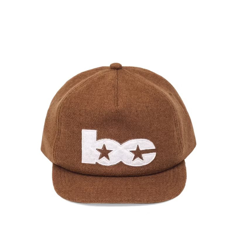 Based Club - Startial Topi Bisbol Wool Coklat