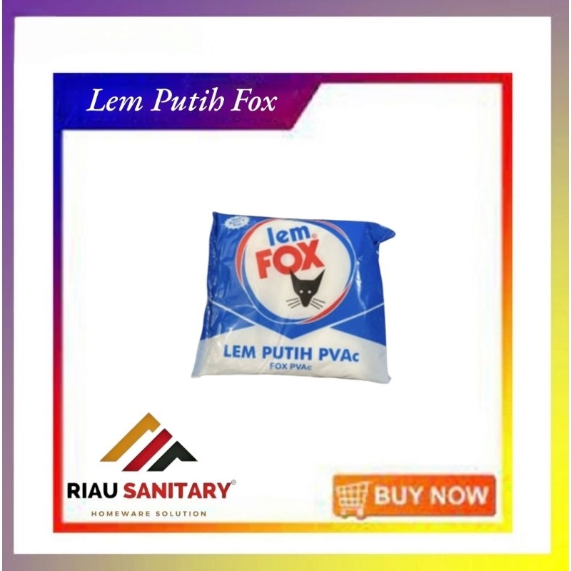 

lem FOX putih/ lem kayu / lem fox biru putih fox reffil bungkus biru 350gr dan 600gr