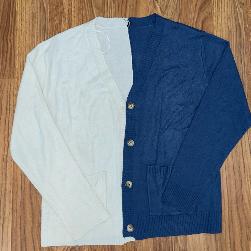 [PRELOVED COLORBOX BRAND] cardigan colorbox / cardigan biru / cardigan putih
