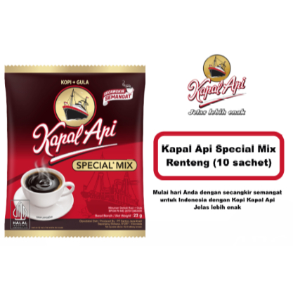 

Kopi Kapal Api Special Mix 23gr Renceng 10 Sachet