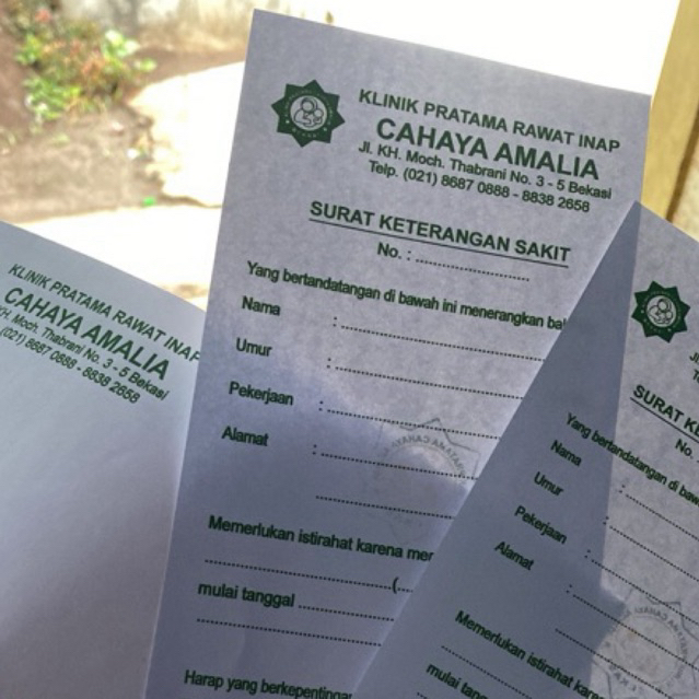 

Premium Desain Custom Skd Keterangan Libur / Sakit / Izin / Pdf / Foto / Fisik