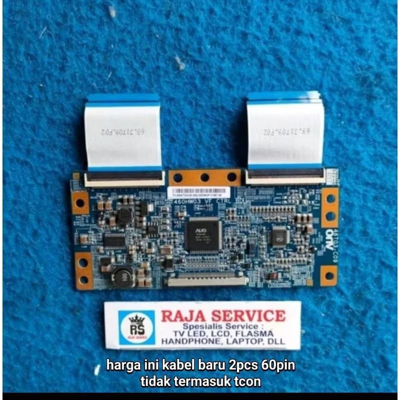 KABEL BARU tv samsung LA40C530 LA40C530F1R lvds flaxible dari tcon ke panel 60pin