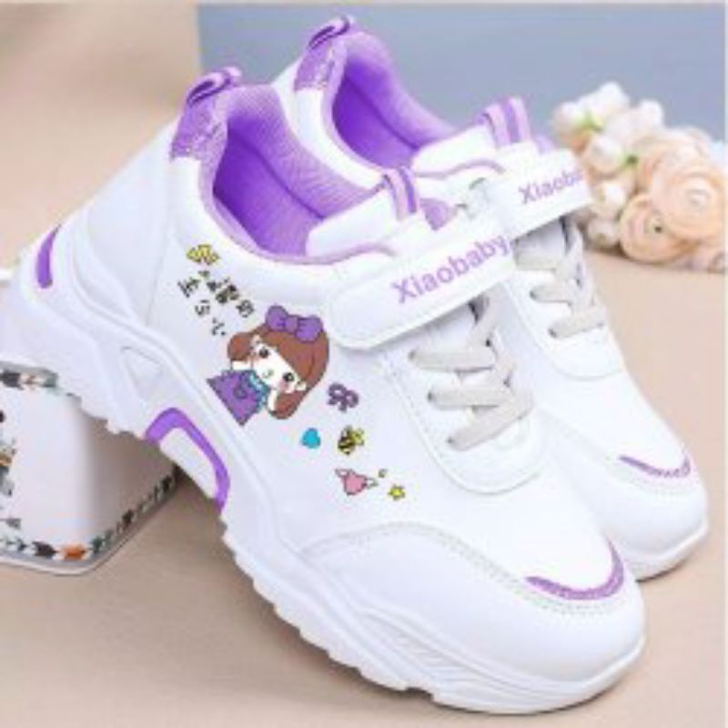 Sepatu Sneakers Anak Perempuan Motif Xiao Girl Bee Size 26-35