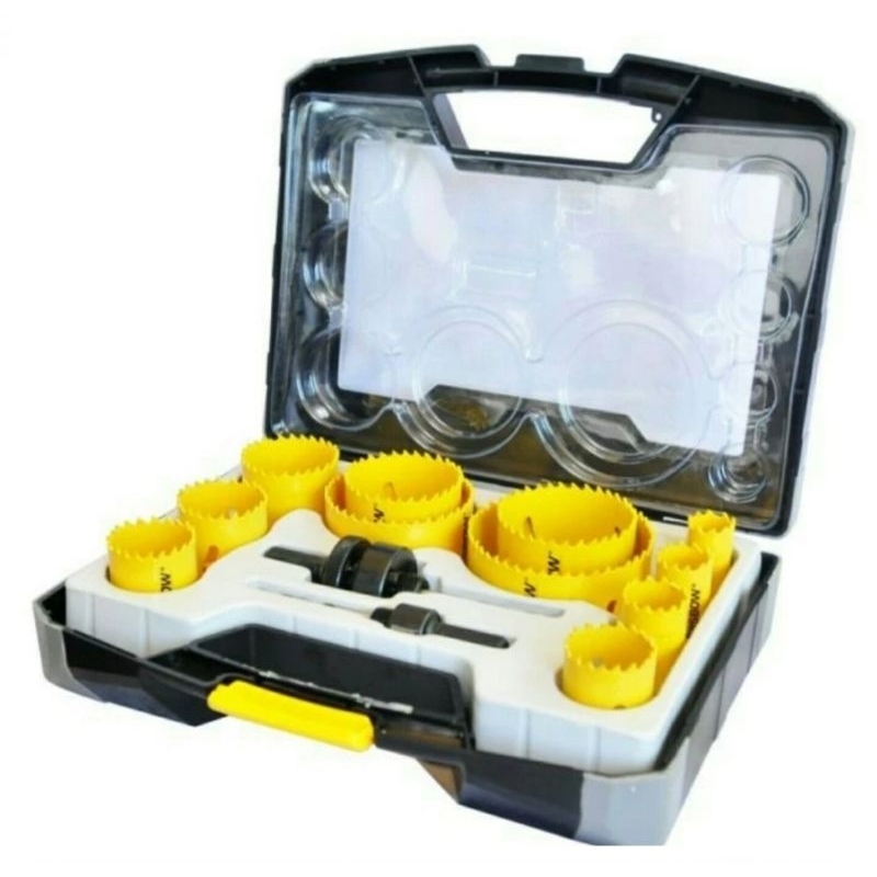 KRISBOW BI-METAL HOLE SAW SET 19 - 76 MM 15PC 10084917