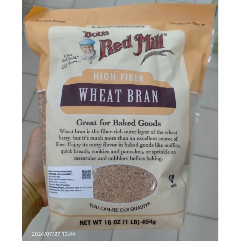 

BOB'S RED MILL WHEAT BRAN HIGH FIBER 454gr / KULIT ARI GANDUM