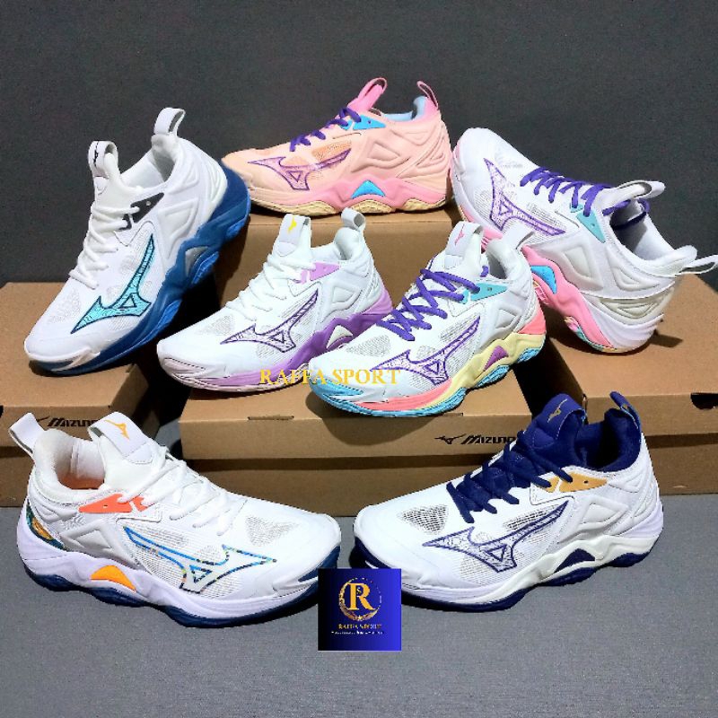 Mizuno wave momentum 3 low grade ori terbaru Sepatu volly pria wanita