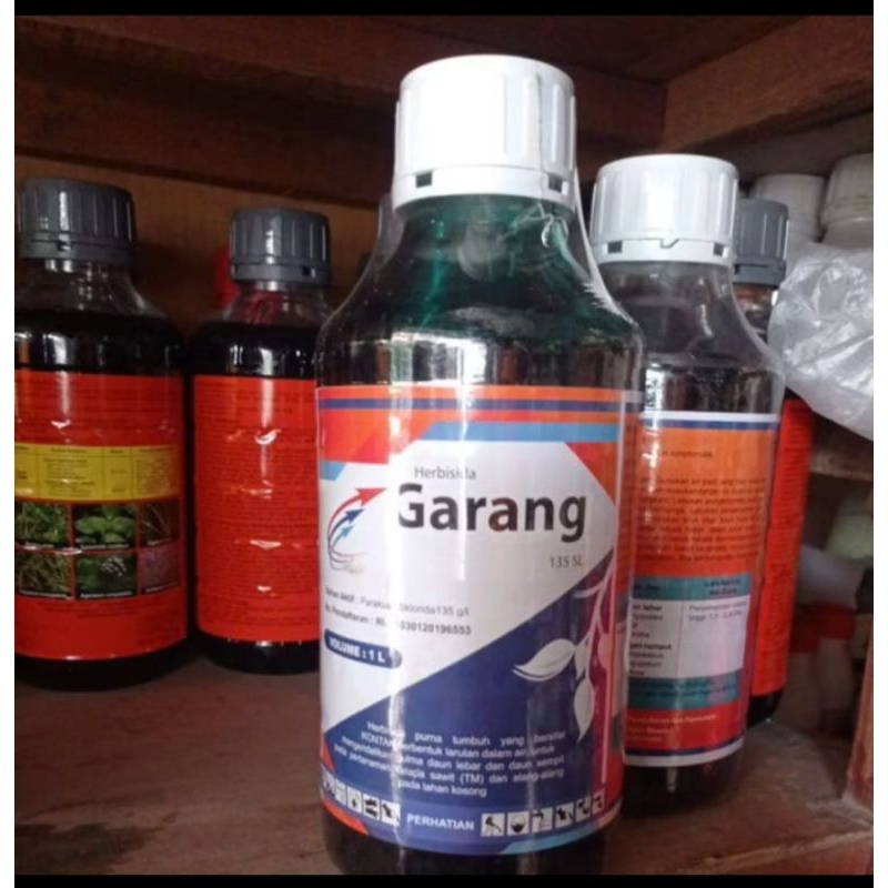 GARANG 1 LITER OBAT RUMPUT LANGSUNG MATI/HERBISIDA GARANG/OBAT PEMBASMI RUMPUT LANGSUNG MATI/PEMBASM