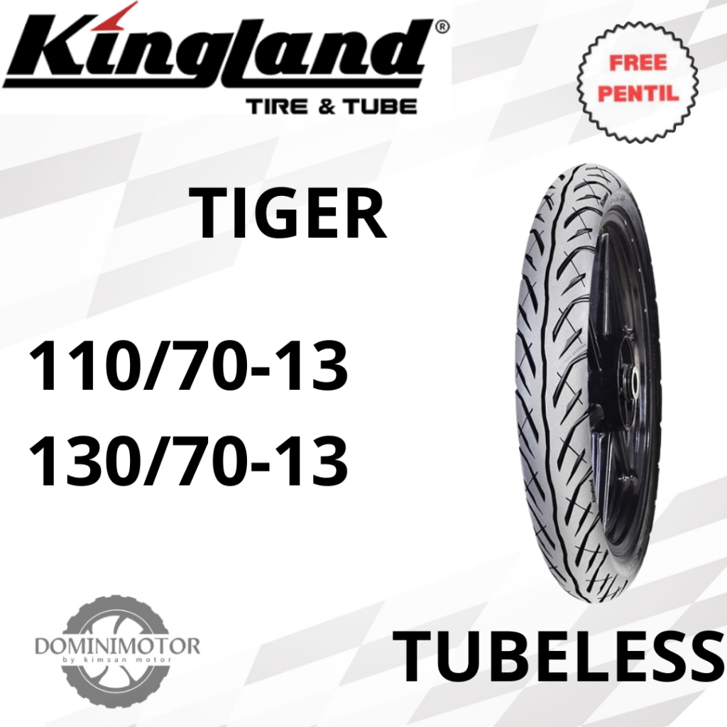 Ban NMAX Ban Tubeless KINGLAND King TIGER NMAX Sepasang 110/70 130/70 Ban Motor Tubeless