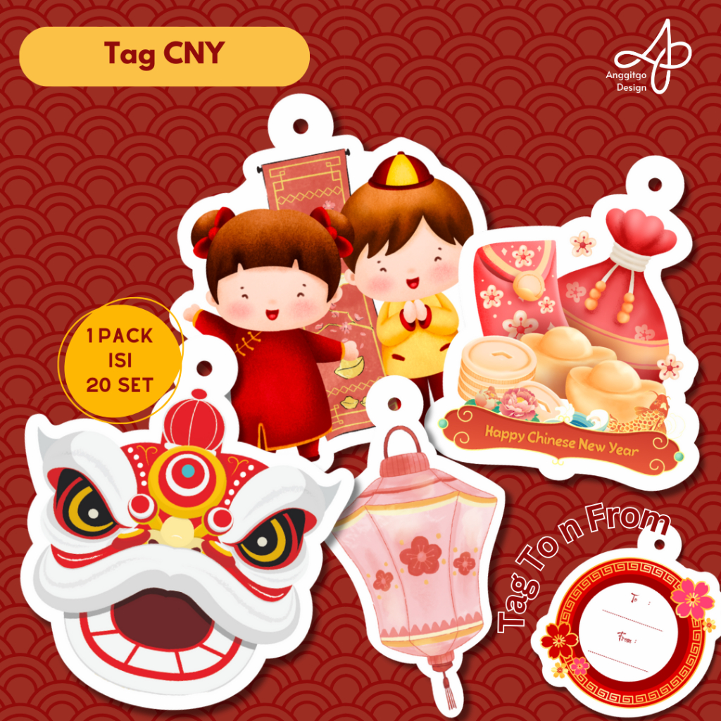 

Hantag Set Imlek Hang Tag CNY Hangtag Chinese New Year Lunar Tag Imlek Set