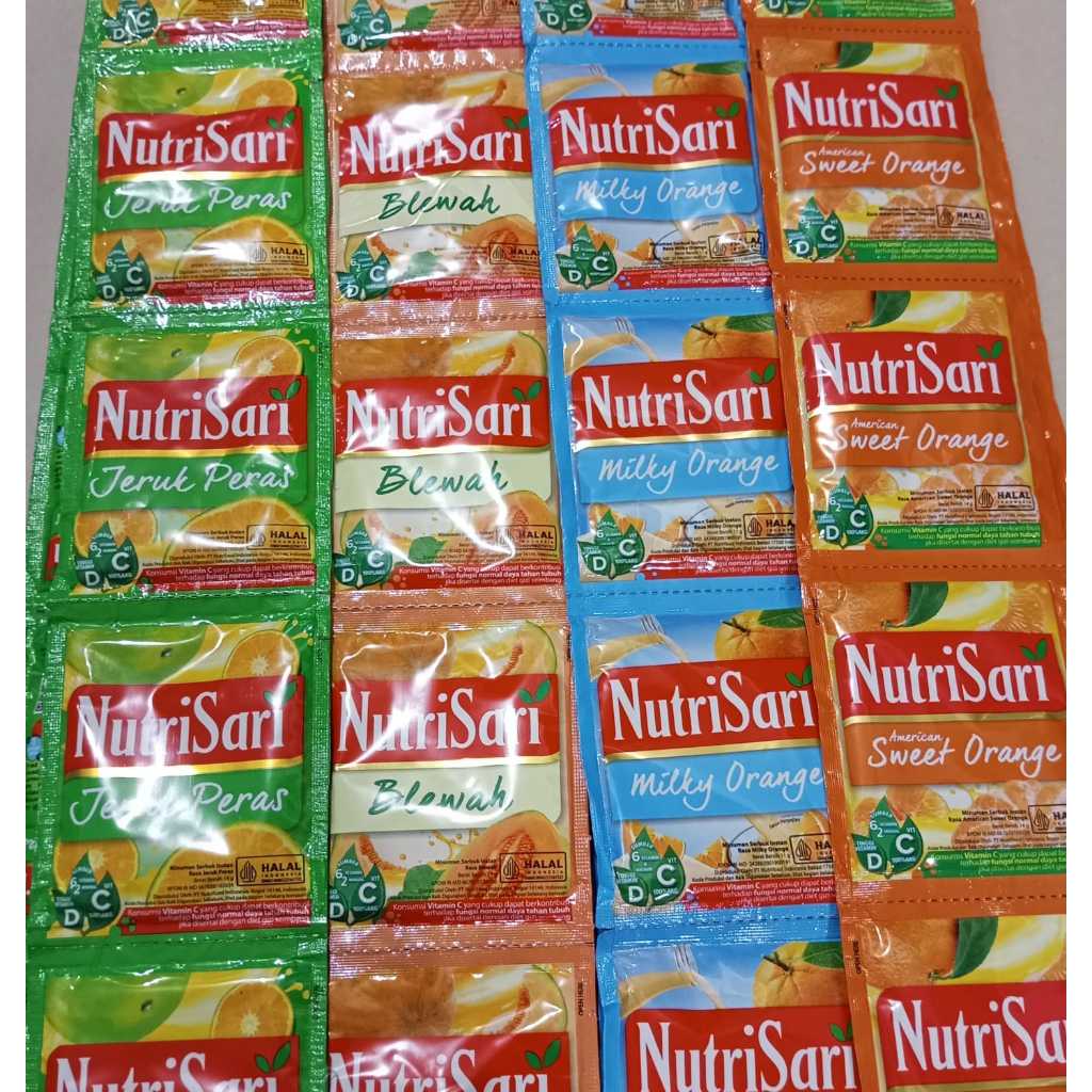 

NUTRISARI Aneka Rasa Harga murah per pack isi 40 pcs