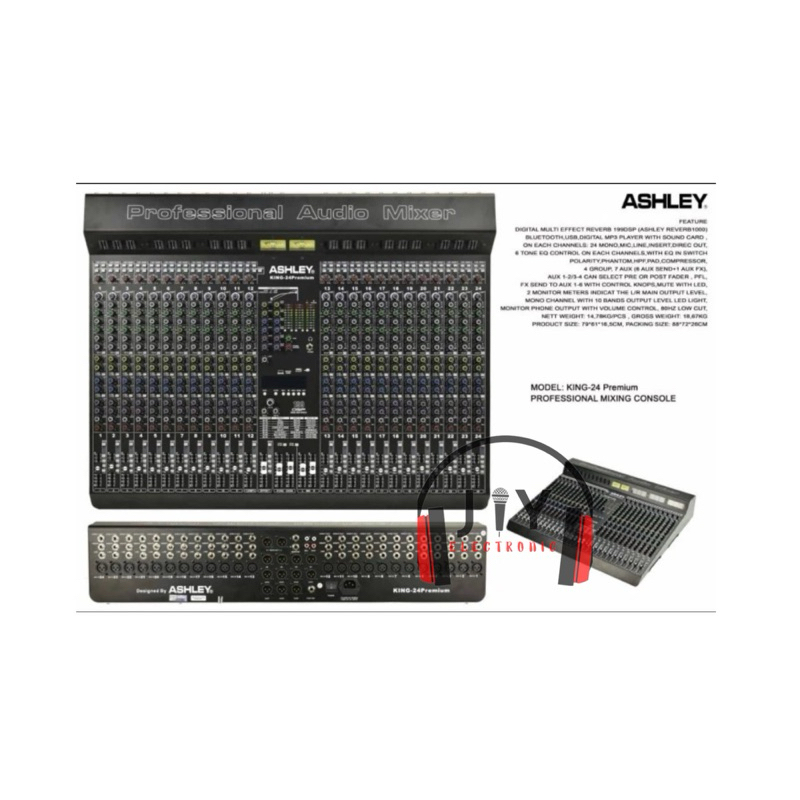 Audio Mixer Ashley 24 Channel King 24 Premium King-24 Premium Original