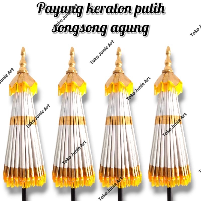 Payung Keraton Payung agung Payung hias payung tedung payung dekorasi putih