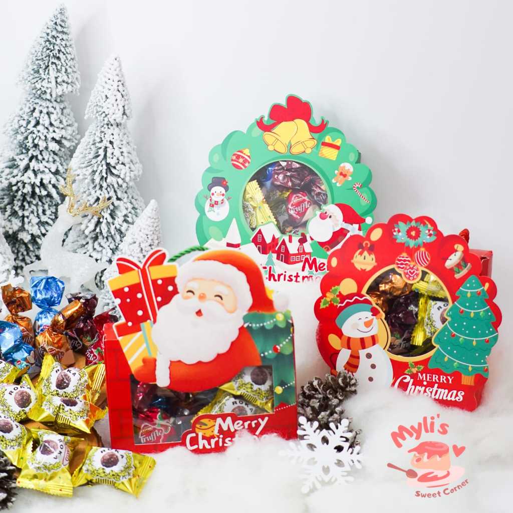 

[MYLI] GLORY - hampers christmas coklat truffle roka choco ball wafer box santa snowman goodie bag hantaran bingkisan kado hadiah natal surabaya lucu murah snack chocolate cemilan camilan