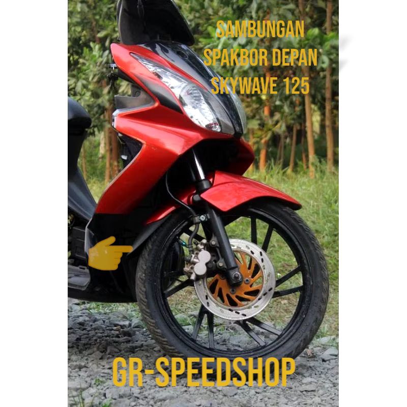 Aksesoris Suzuki Skywave Sambungan Spakbor Depan Skywave 125