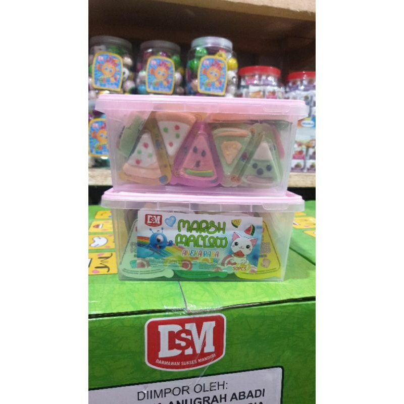 

DSM Marsmellow Semangka Toples isi 50 Pcs