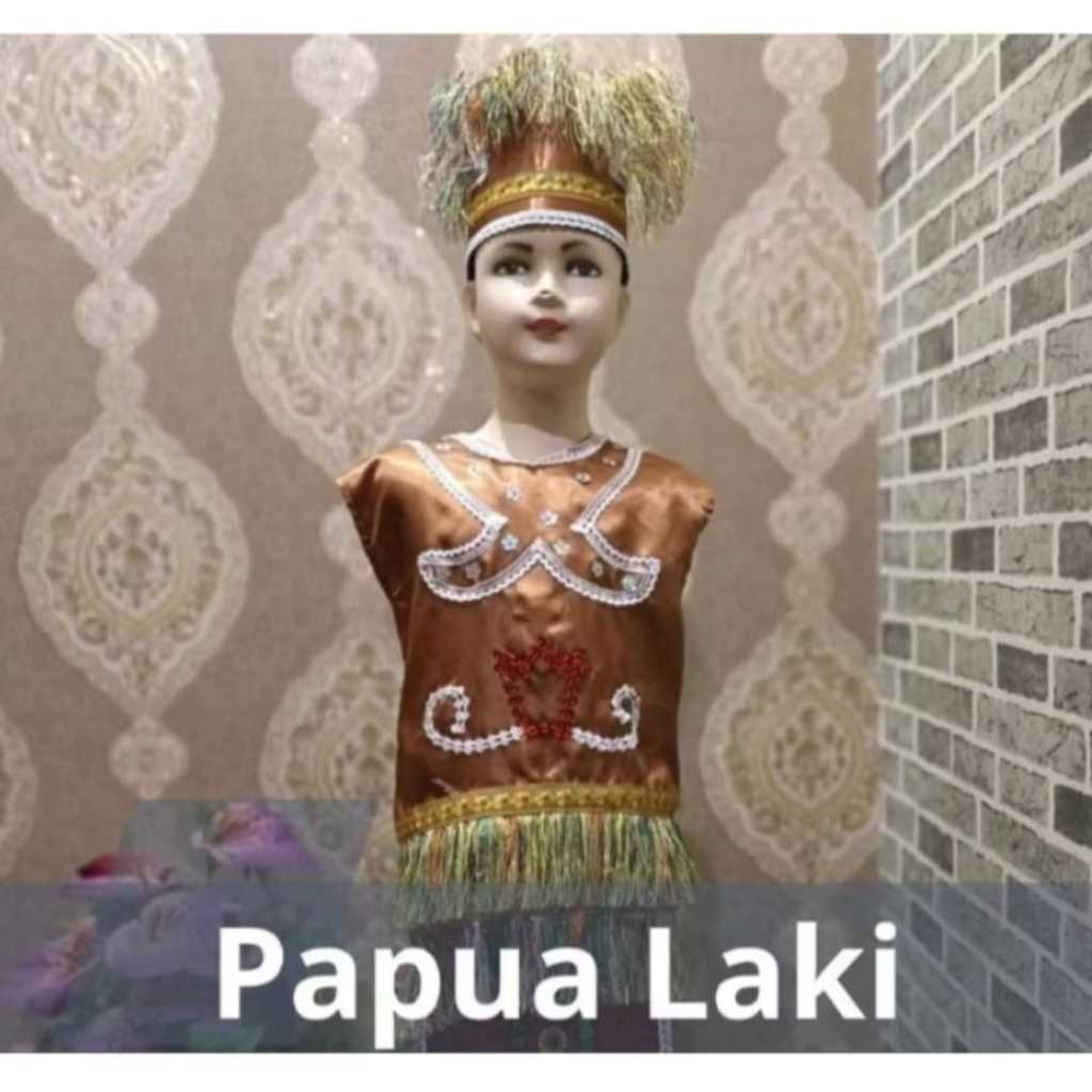 Pakaian Adat Anak Baju Papua Paten Untuk Laki Laki Dan Perempuan