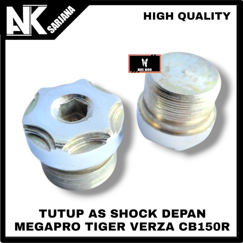 TUTUP AS SHOCK SKOK DEPAN MEGAPRO TIGER VERZA CB150R MOTIF BAUT TUTUP AS SHOCK DEPAN HONDA MEGAPRO T